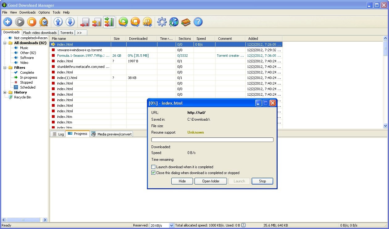 Good Download Manager - Screenshot #9