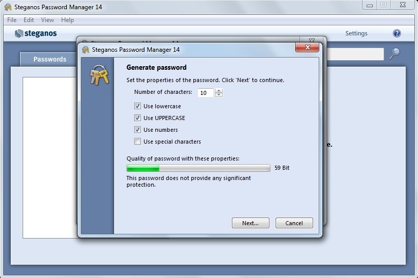 Steganos Password Manager - Screenshot #23