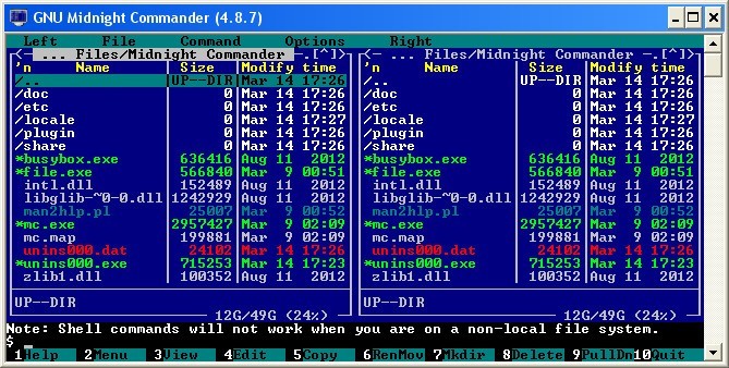 GNU Midnight Commander download for free - SoftDeluxe