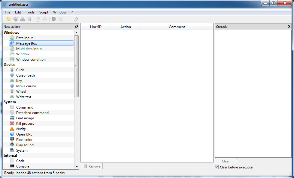 Actiona - Screenshot #1