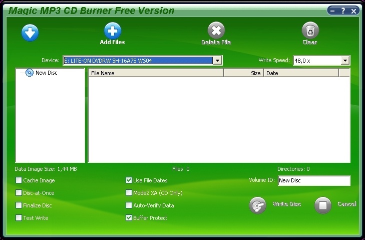 Magic MP3 CD Burner - Screenshot #3