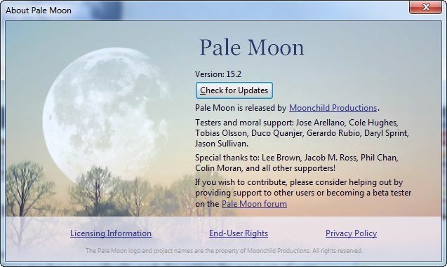 Pale Moon 32.2.1 download the new version for ipod