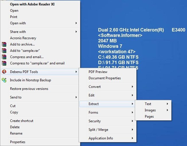 Debenu PDF Tools - Screenshot #4
