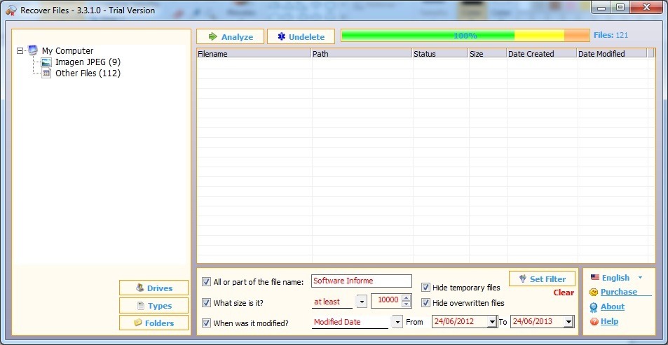 Recover Files - Screenshot #2