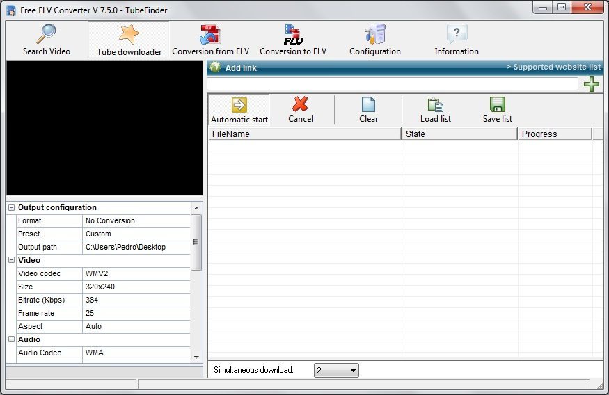 Free FLV Converter - Screenshot #2