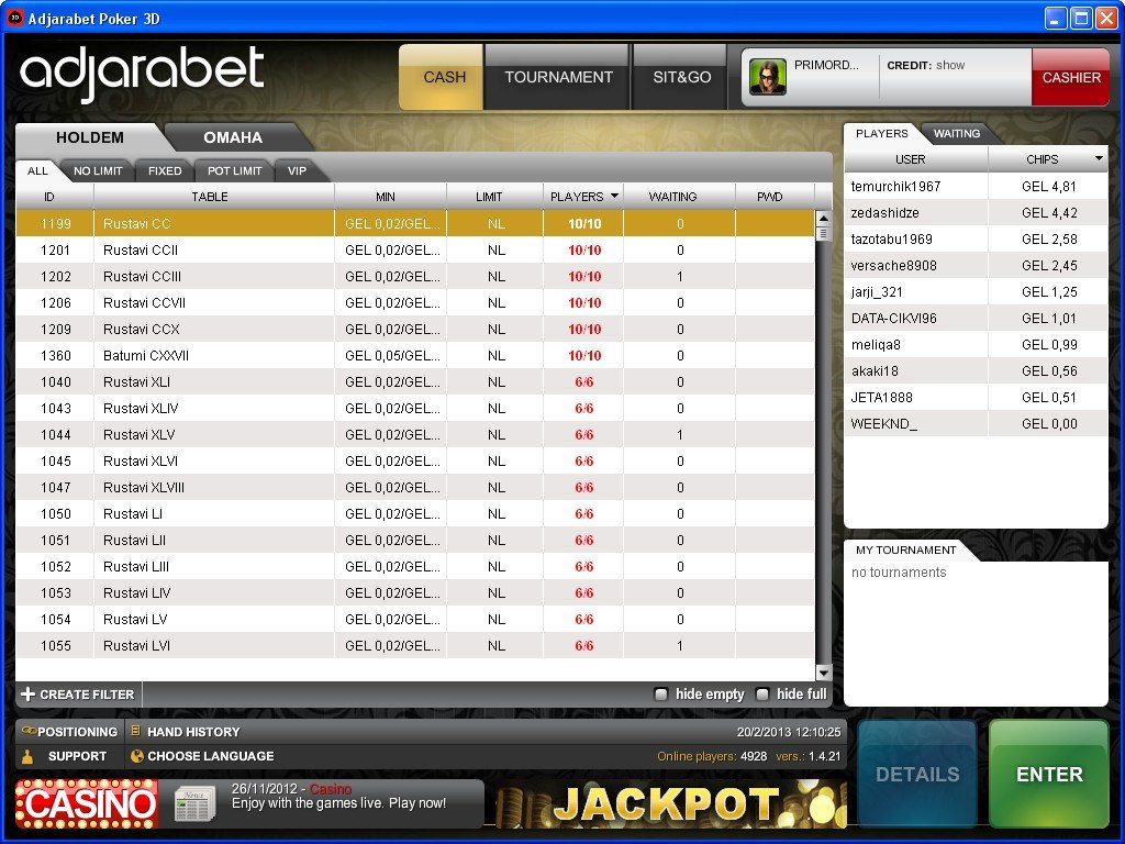 adjarabet poker download