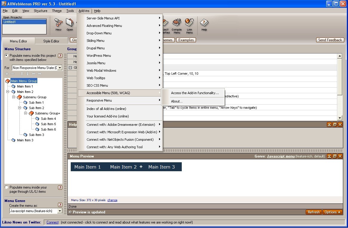 AllWebMenus Accessible Menu Add-in latest version - Get best Windows ...
