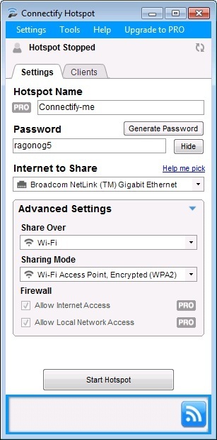 Connectify Hotspot - Screenshot #14