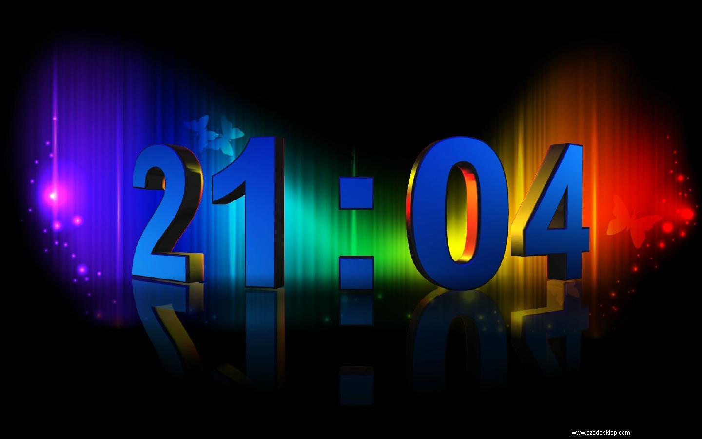 3D Numeric Clock Screensaver - Screenshot #3
