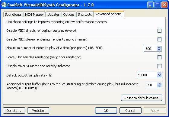 CoolSoft VirtualMIDISynth - Screenshot #10