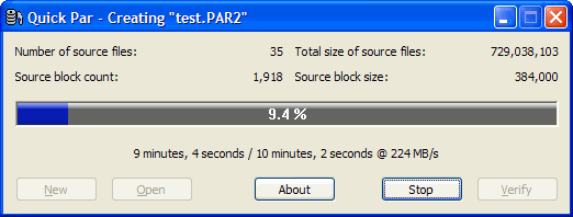 QuickPar - Screenshot #3
