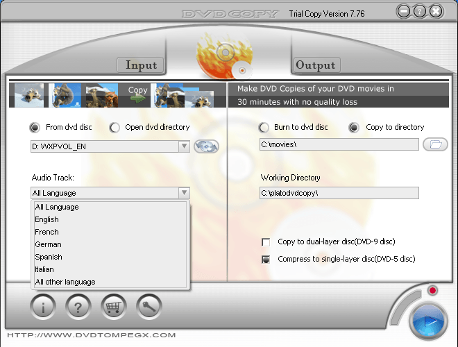 Plato DVD Copy - Screenshot #4