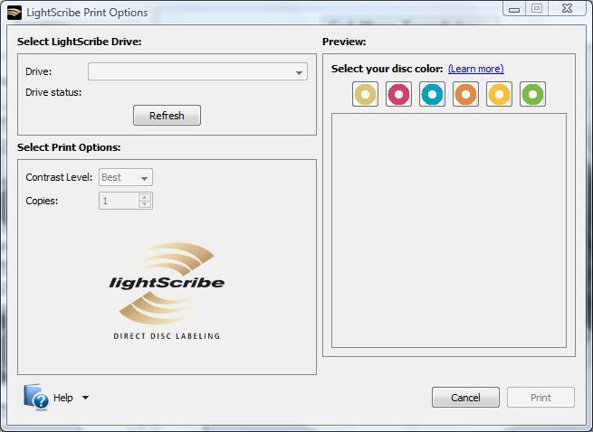 LightScribe Template Labeler - Screenshot #1
