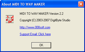 MIDI TO WAV MAKER - Screenshot #1
