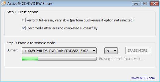 Active@ DVD Eraser - Screenshot #7