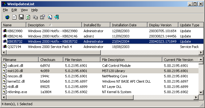 WinUpdatesList latest version - Get best Windows software