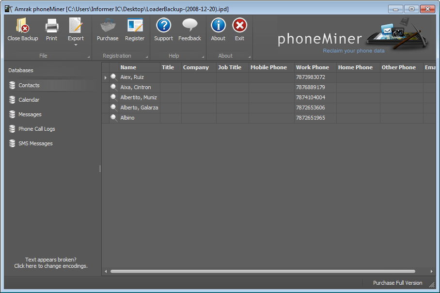 phoneMiner - Screenshot #8