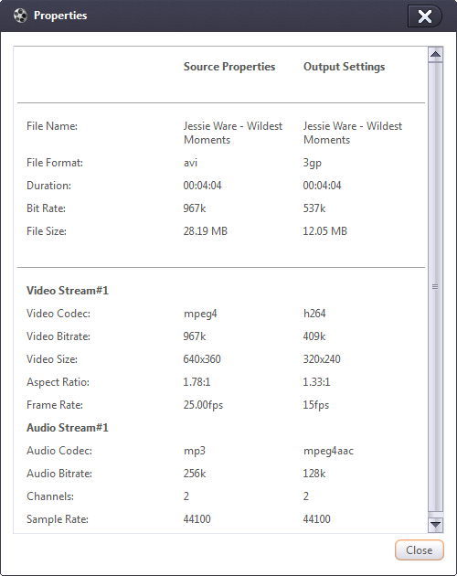 Xilisoft 3GP Video Converter - Screenshot #6