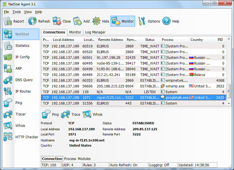 NetStat Agent - Screenshot #2