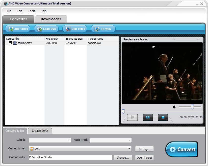 AHD Video Converter Ultimate latest version - Get best Windows software