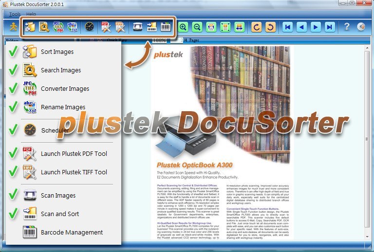 Plustek DocuSorter - Screenshot #1