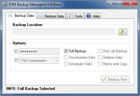 IDM Backup Manager - Screenshot #4
