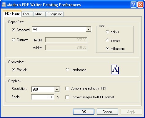 Modern PDF Writer - Screenshot #1