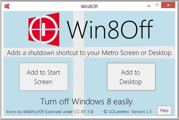 Win8Off - Desktop - Screenshot #1