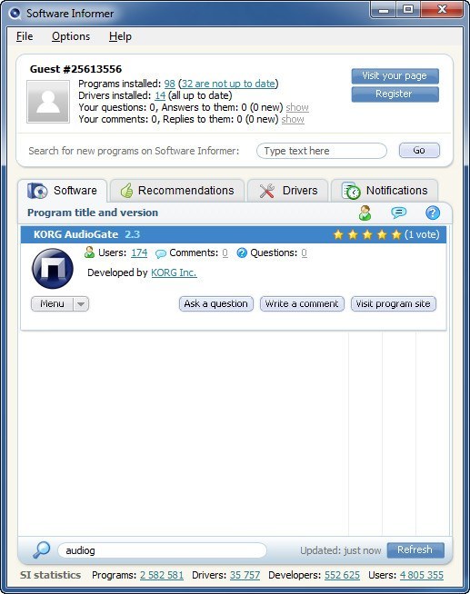 KORG AudioGate - Screenshot #7