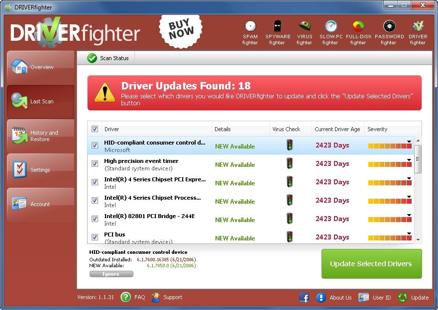DRIVERfighter download for free - SoftDeluxe