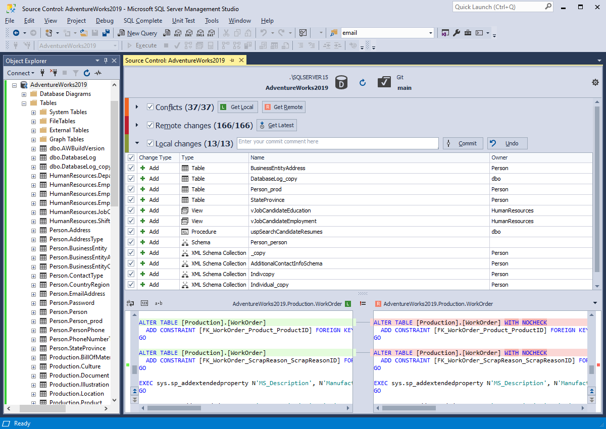 dbForge Source Control for SQL Server - Screenshot #8