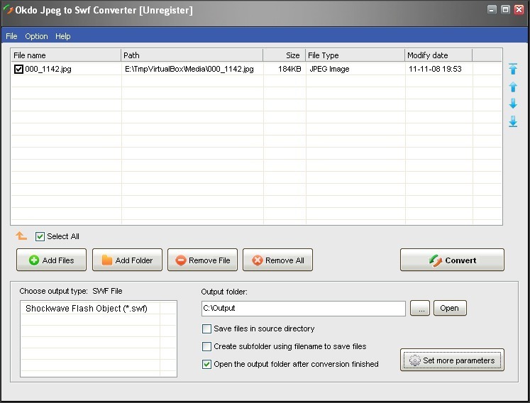 Okdo Jpeg to Swf Converter - Screenshot #6