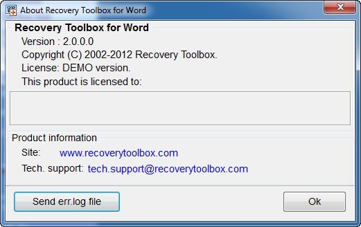 Recovery toolbox for word что это