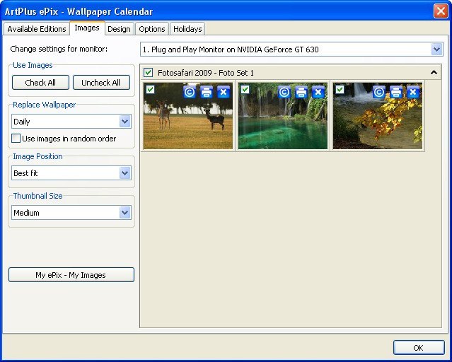 ArtPlus ePix - Wallpaper Calendar - Screenshot #4