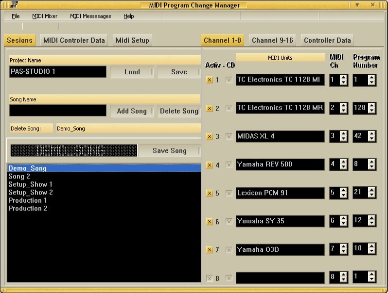 MIDI Progam Changer Manager download for free SoftDeluxe