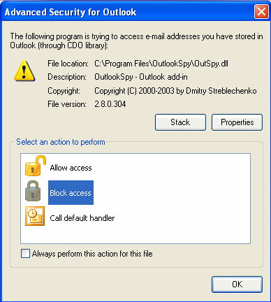 Advanced Security for Outlook - Screenshot #2