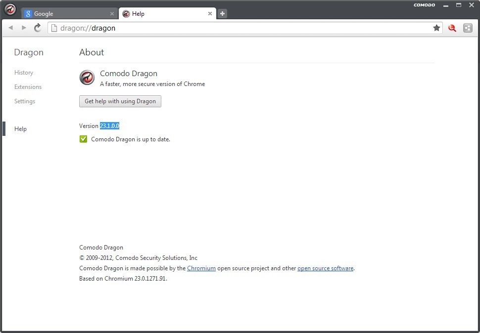 Comodo Dragon Internet Browser - Screenshot #26