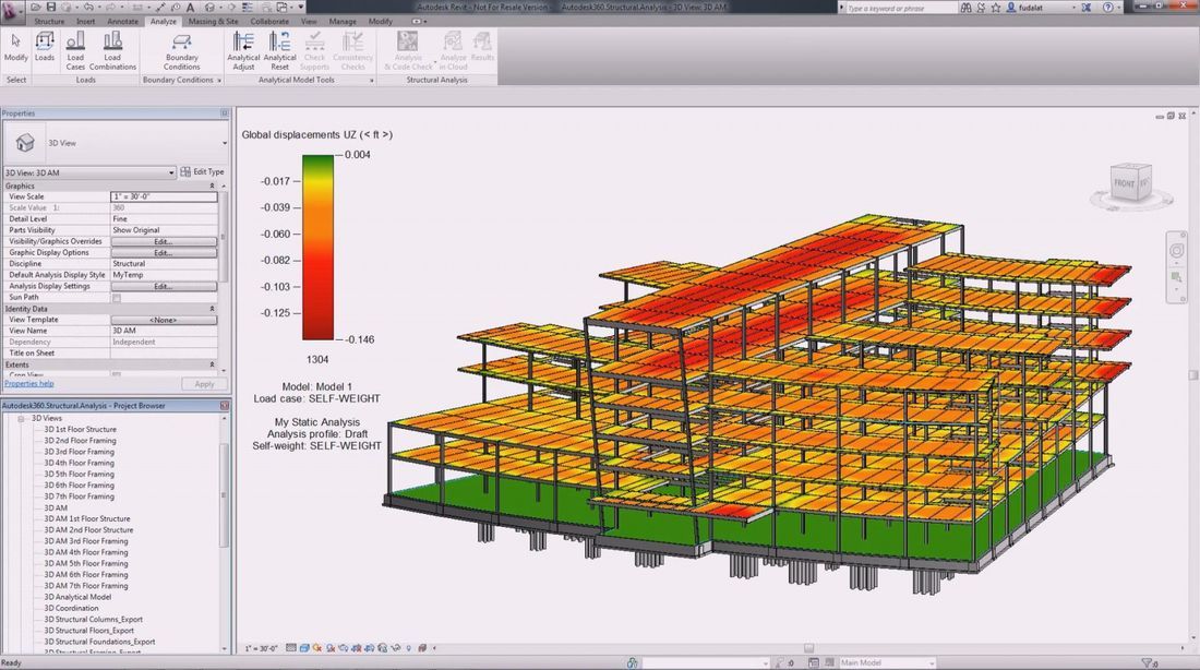 Structural Analysis plug-in for Autodesk Revit - Screenshot #1