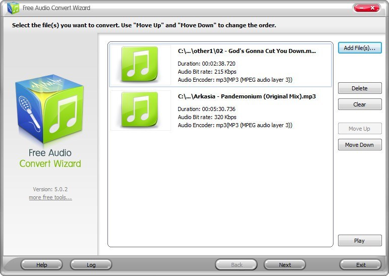 Free Audio Convert Wizard - Screenshot #9