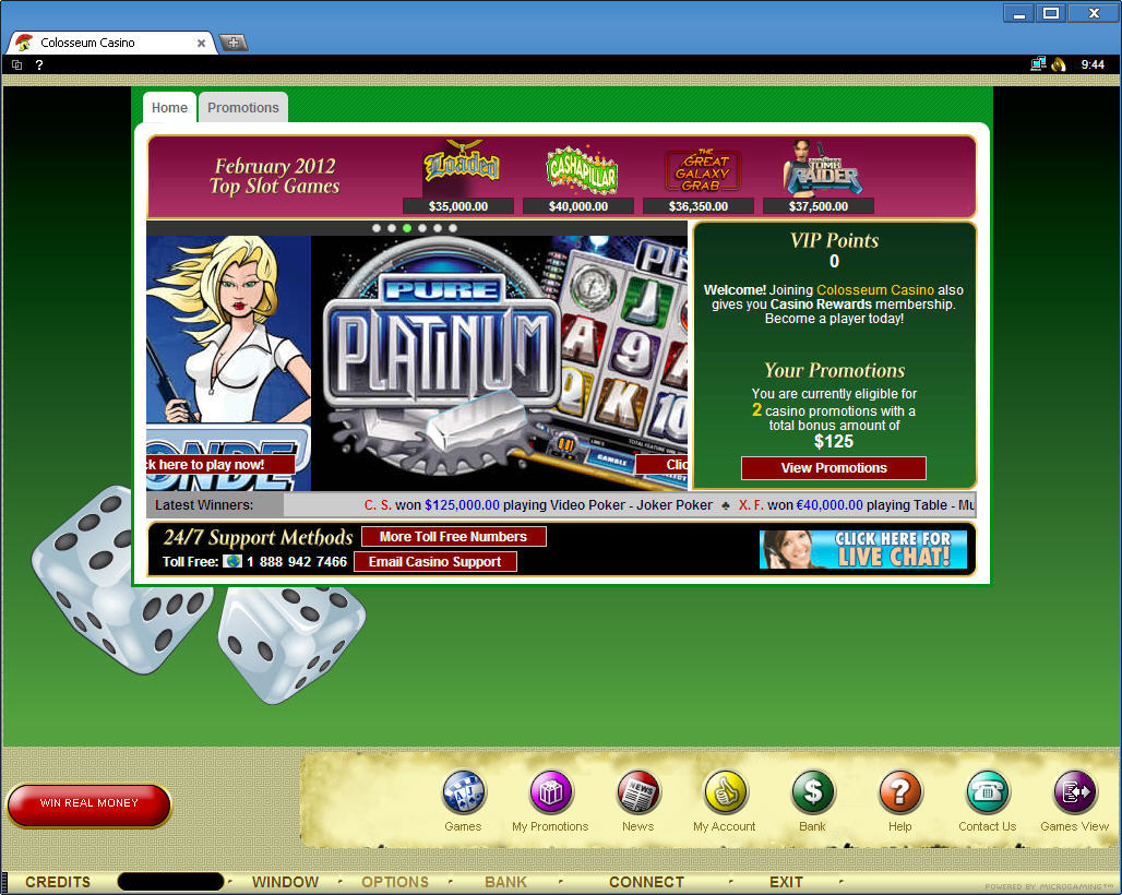 Colosseum Casino Online