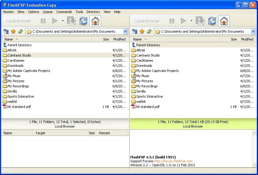 FlashFXP - Screenshot #15