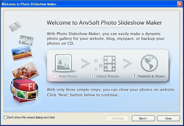 AnvSoft Photo Slideshow Maker Free - Screenshot #4