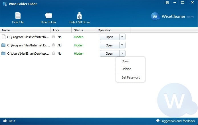 Wise Folder Hider - Screenshot #27