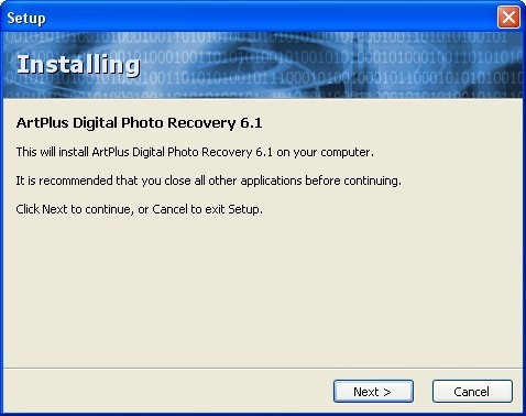 ArtPlus Digital Photo Recovery - Screenshot #7