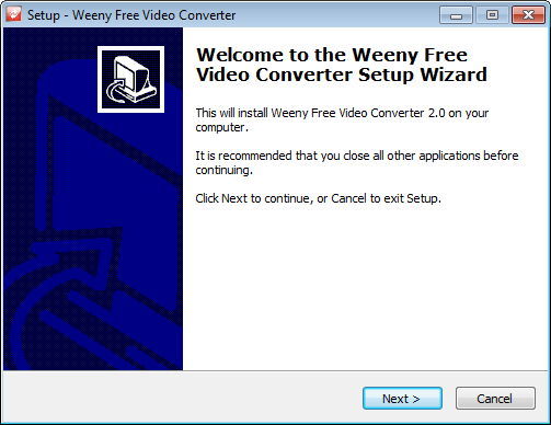 Weeny Free Video Converter - Screenshot #2