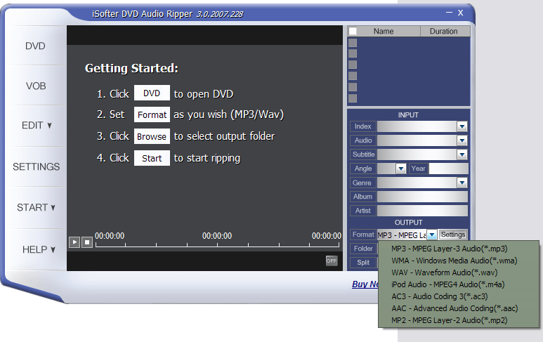 iSofter DVD Audio Ripper Deluxe - Screenshot #2