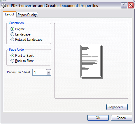 e-PDF Converter and Creator Printer - Screenshot #3