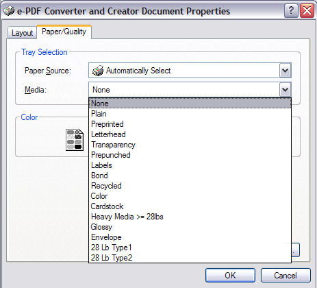 e-PDF Converter and Creator Printer - Screenshot #1