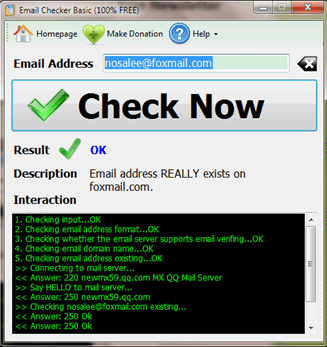 Email Checker Basic - Screenshot #1
