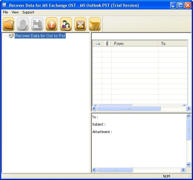 Recover Data for OST to PST - Screenshot #1
